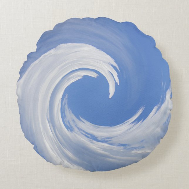 Wolken golven..... rond kussen (Voorkant)