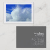 Wolken (grenspost) visitekaartje (Voorkant / Achterkant)
