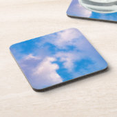 Wolken Harde plastic onderzetters met kurk achterk (Linkerzijde)