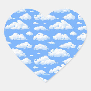 Wolken Hart Sticker