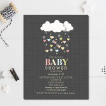 Wolken + Hartjes Neutrale Baby Shower