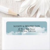 Wolken Himmel Adressaufkleber Etiket (Insitu)