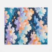 Wolken in beweging fleece deken (Voorkant (Horizontaal))