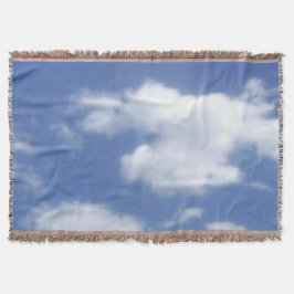wolken in blauwe lucht deken