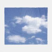 wolken in blauwe lucht fleece deken (Voorkant (Horizontaal))