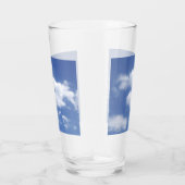 wolken in blauwe lucht glas (Rechts)
