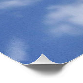 wolken in blauwe lucht  perfect poster (Hoek)
