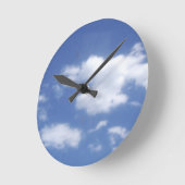 wolken in blauwe lucht ronde klok (Hoek)