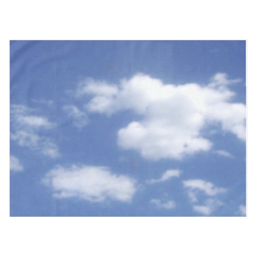 wolken in blauwe lucht tafelkleed (Voorkant (Horizontaal))