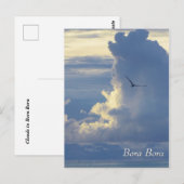 Wolken in Bora Bora Briefkaart (Voorkant / Achterkant)