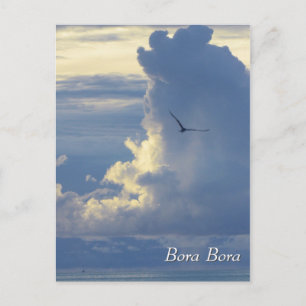 Wolken in Bora Bora  Briefkaart