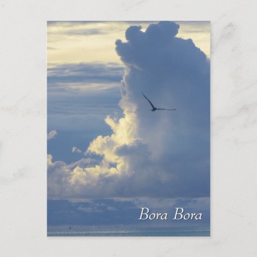 Wolken in Bora Bora Briefkaart (Voorkant)