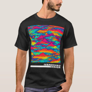 Wolken In De Bergen Abstractie Actief T-shirt