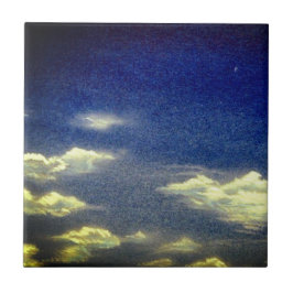 Wolken in de blauwe lucht Keramische Tegel Tegeltje