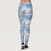 Wolken in de blauwe lucht leggings (Achterkant)