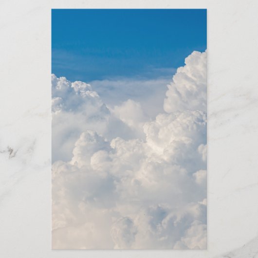 Wolken in de hemel briefpapier (Voorkant)