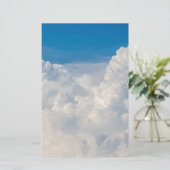 Wolken in de hemel briefpapier (Staand voorkant)