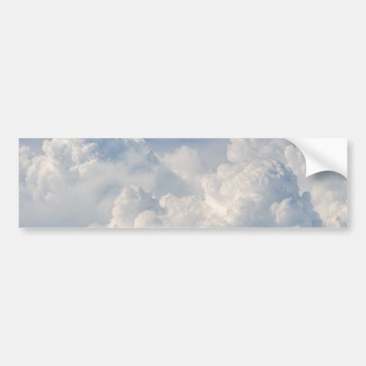 Wolken in de hemel bumpersticker (Voorkant)