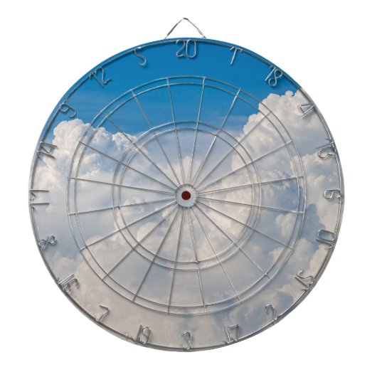 Wolken in de hemel dartbord (Voorkant)