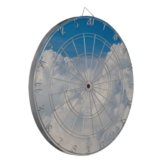 Wolken in de hemel dartbord (Voorkant Links)