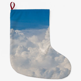 Wolken in de hemel grote kerstsok