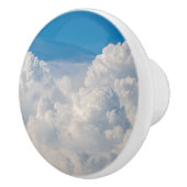 Wolken in de hemel keramische knop (Rechts)