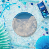 Wolken in de hemel papieren bordje (Feest)