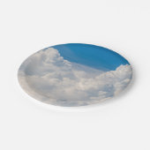 Wolken in de hemel papieren bordje (Gekanteld)