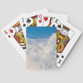 Wolken in de hemel pokerkaarten