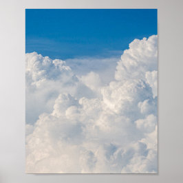 Wolken in de hemel poster