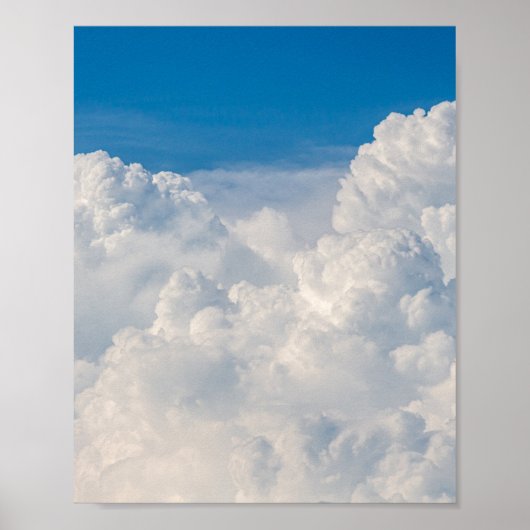 Wolken in de hemel poster (Voorkant)