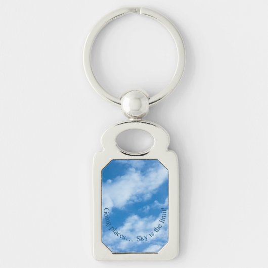 Wolken in de hemel sleutelhanger (Voorkant)