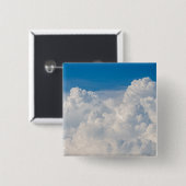 Wolken in de hemel vierkante button 5,1 cm (Voorkant /achterkant)