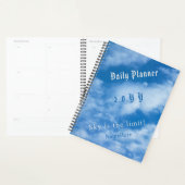 Wolken in de lucht blauw en wit gepersonaliseerd planner (Display)