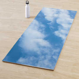 Wolken in de lucht Fotografie Elegant Blauw Wit Yogamat