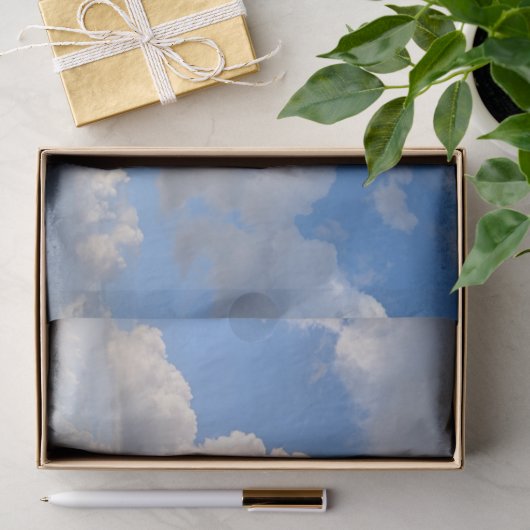 Wolken in de lucht fotografie tissuepapier (Geschenk)