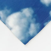 Wolken in de lucht patroon fleece deken (Hoek)