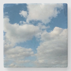 Wolken in de lucht stenen onderzetter