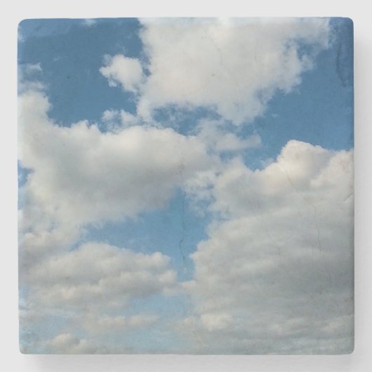 Wolken in de lucht stenen onderzetter (Voorkant)
