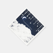 Wolken in de sterrenhemel hemelse sprankeling servetten (Hoek)