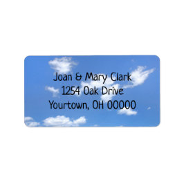 wolken in de zomer etiket