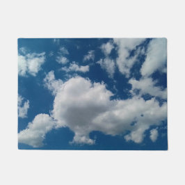 Wolken, in een zomerse hemel deurmat