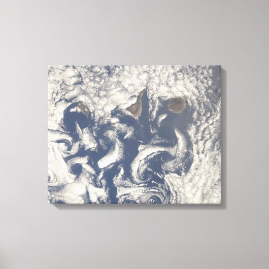 Wolken in het gebied van de Canarische Eilanden Canvas Afdruk (Voorkant)