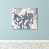 Wolken in het gebied van de Canarische Eilanden Canvas Afdruk (Insitu (Houten vloer))