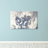Wolken in het gebied van de Canarische Eilanden Canvas Afdruk (Insitu (Houten vloer))