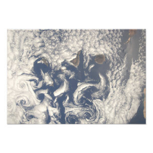 Wolken in het gebied van de Canarische Eilanden Foto Afdruk