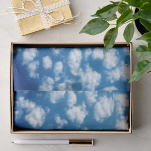 Wolken in het hemelpatroon tissuepapier (Geschenk)