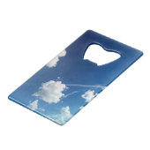 Wolken in het licht creditkaart flessenopener (Achterkant Gekanteld)