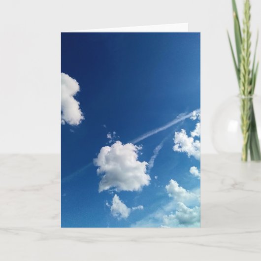 Wolken in het licht kaart (Voorkant)