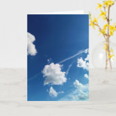 Wolken in het licht kaart (Gele Bloem)